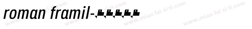 roman framil字体转换